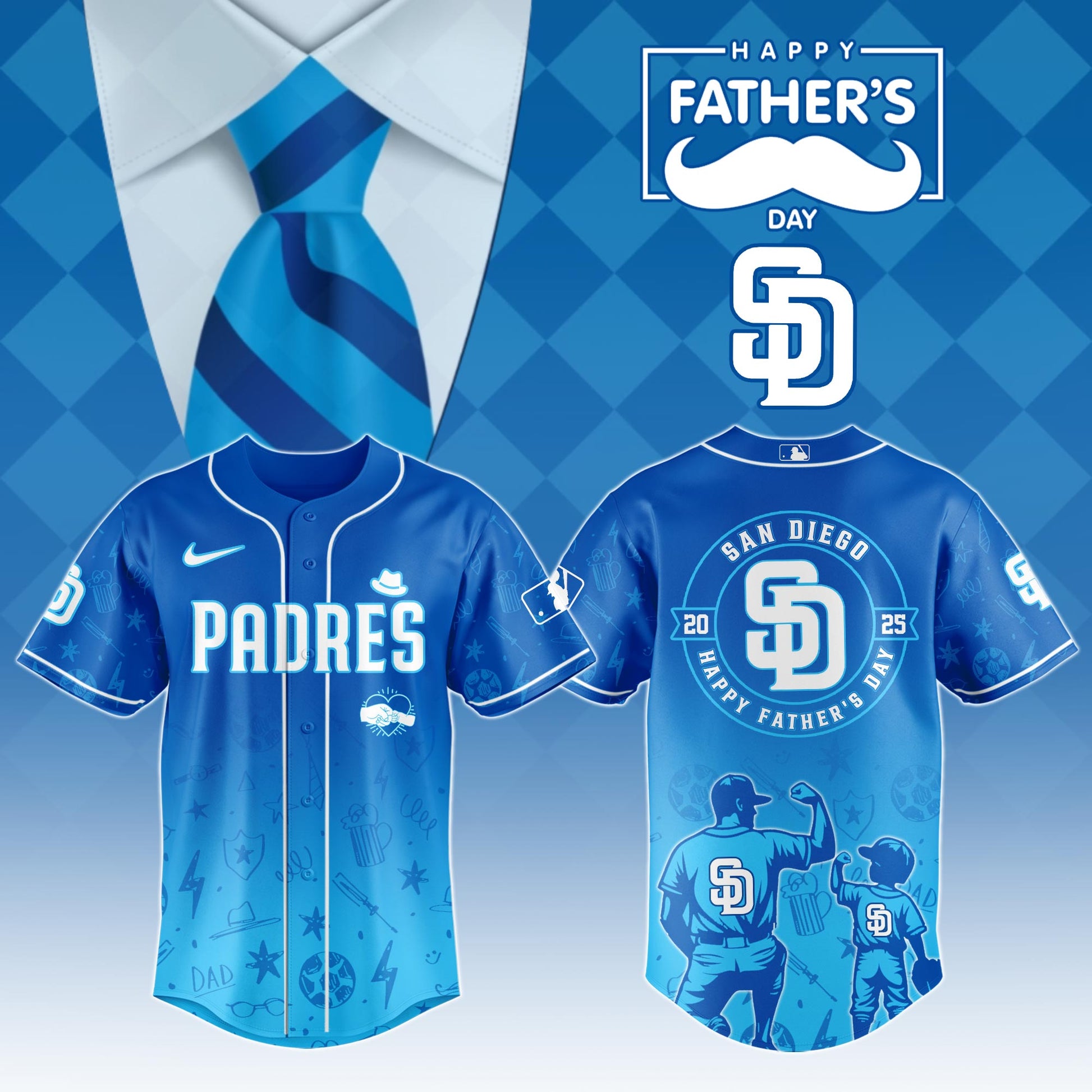 San Diego Padres Special Father's Day Limited Edition Jersey