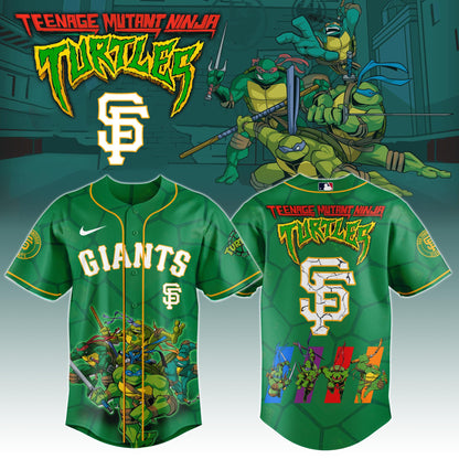 San Francisco Giants Baseball Jersey Ninja Turtles Night Game SFG07