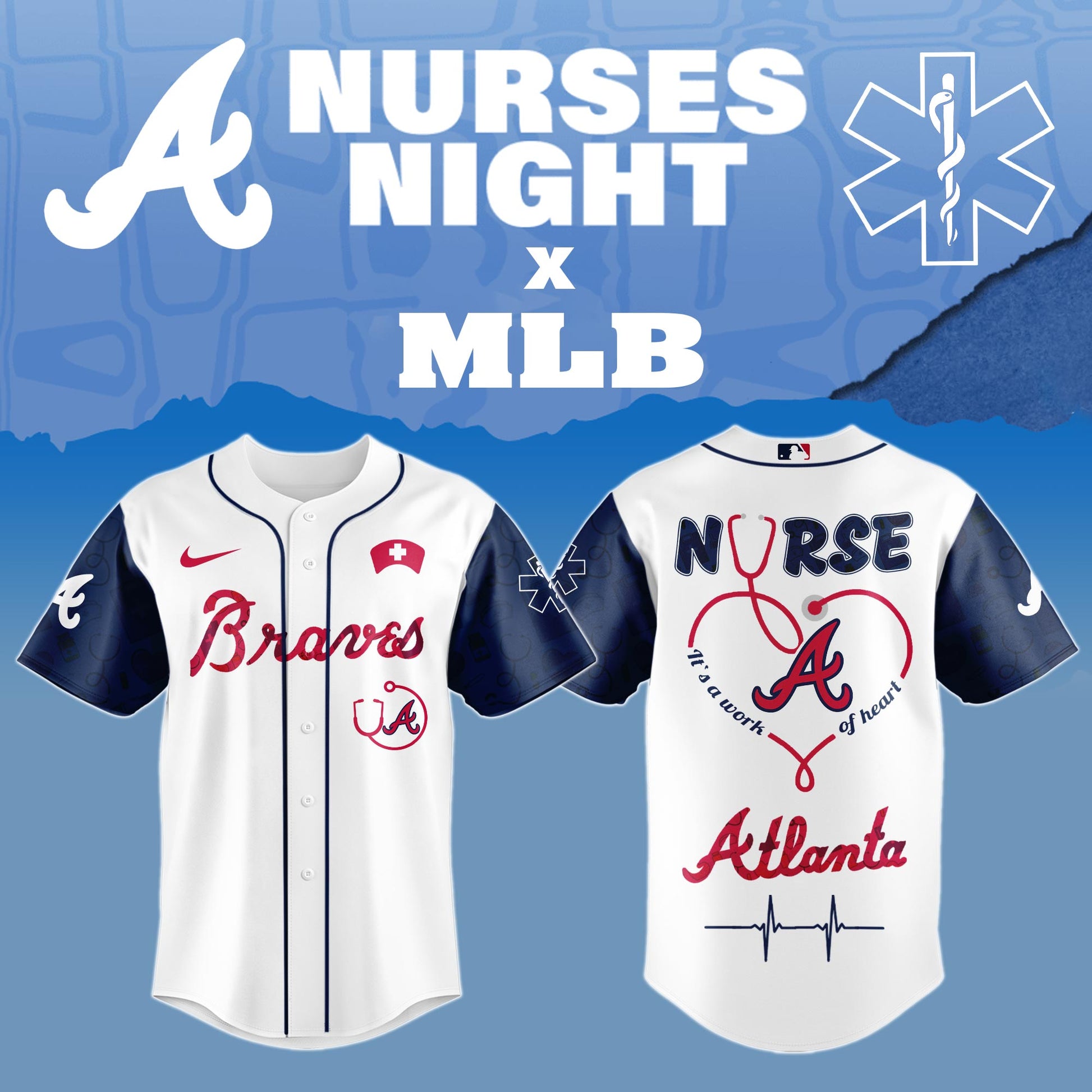 Atlanta Braves Nurses Game Night Special Edition Jersey