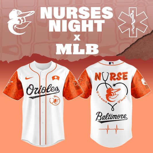 .Baltimore Orioles Nurses Game Night Special Edition Jersey