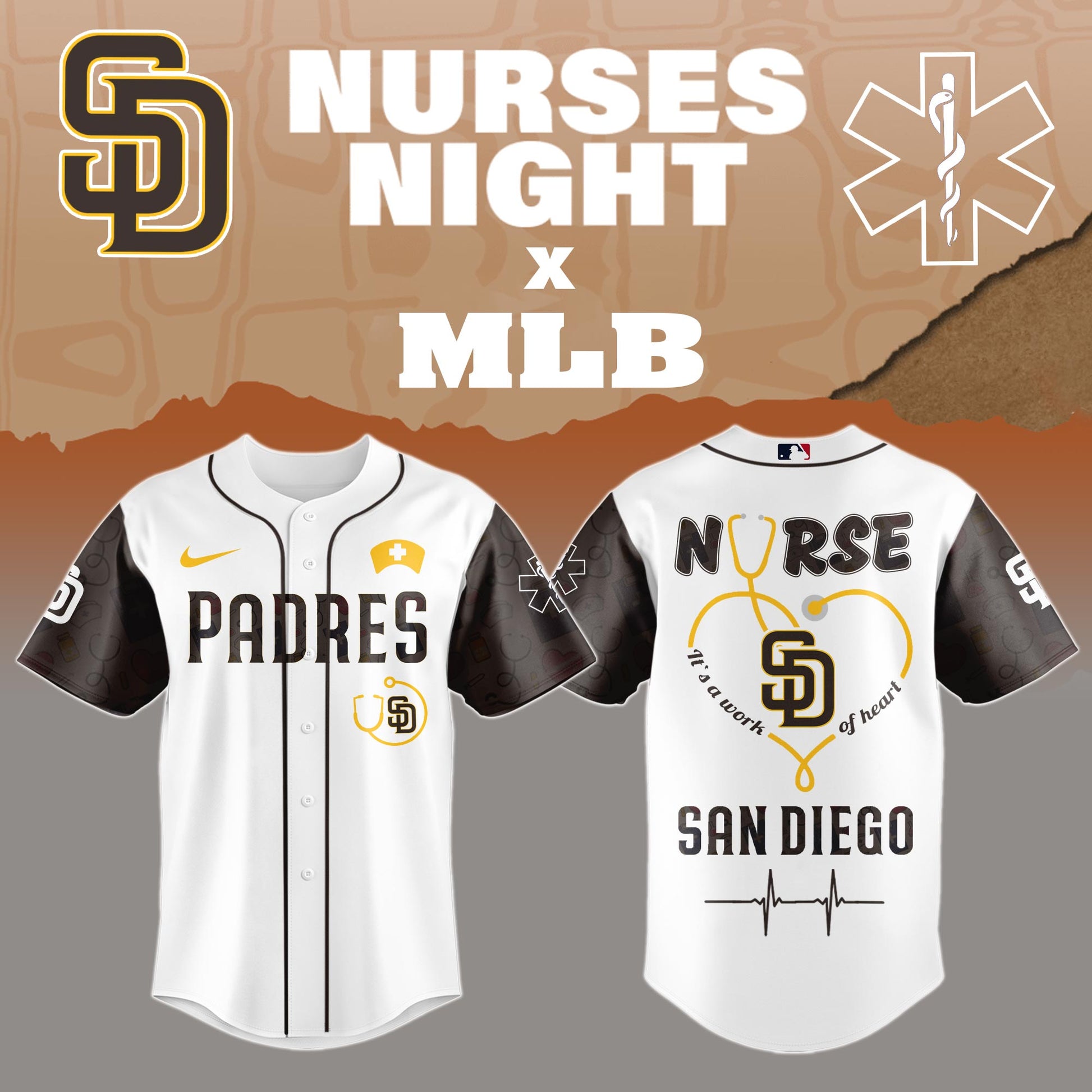 San Diego Padres Nurses Game Night Special Edition Jersey