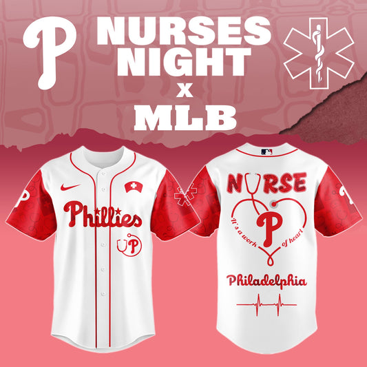 .Philadelphia Phillies Nurses Game Night Special Edition Jersey