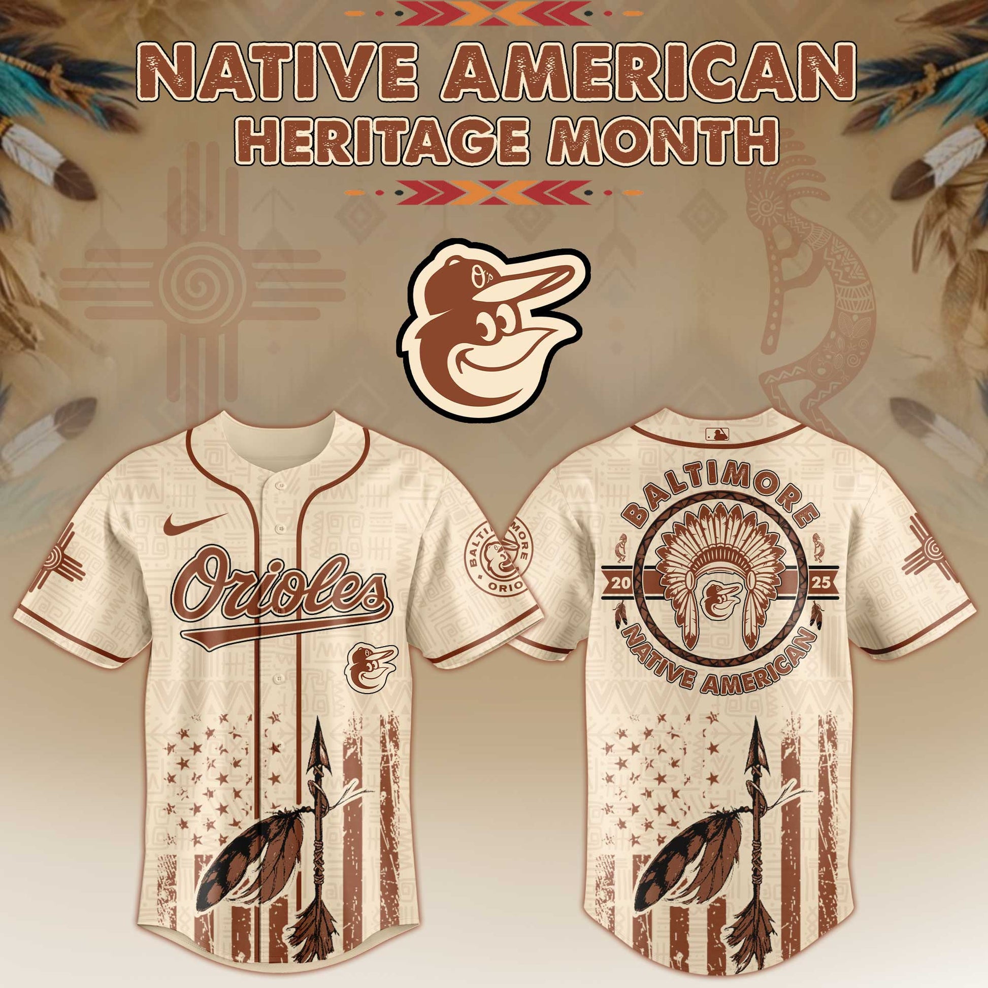 Baltimore Orioles x Native American Heritage Month Limited Edition Jersey 2025