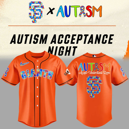 San Francisco Giants Jersey 2025 Autism Night