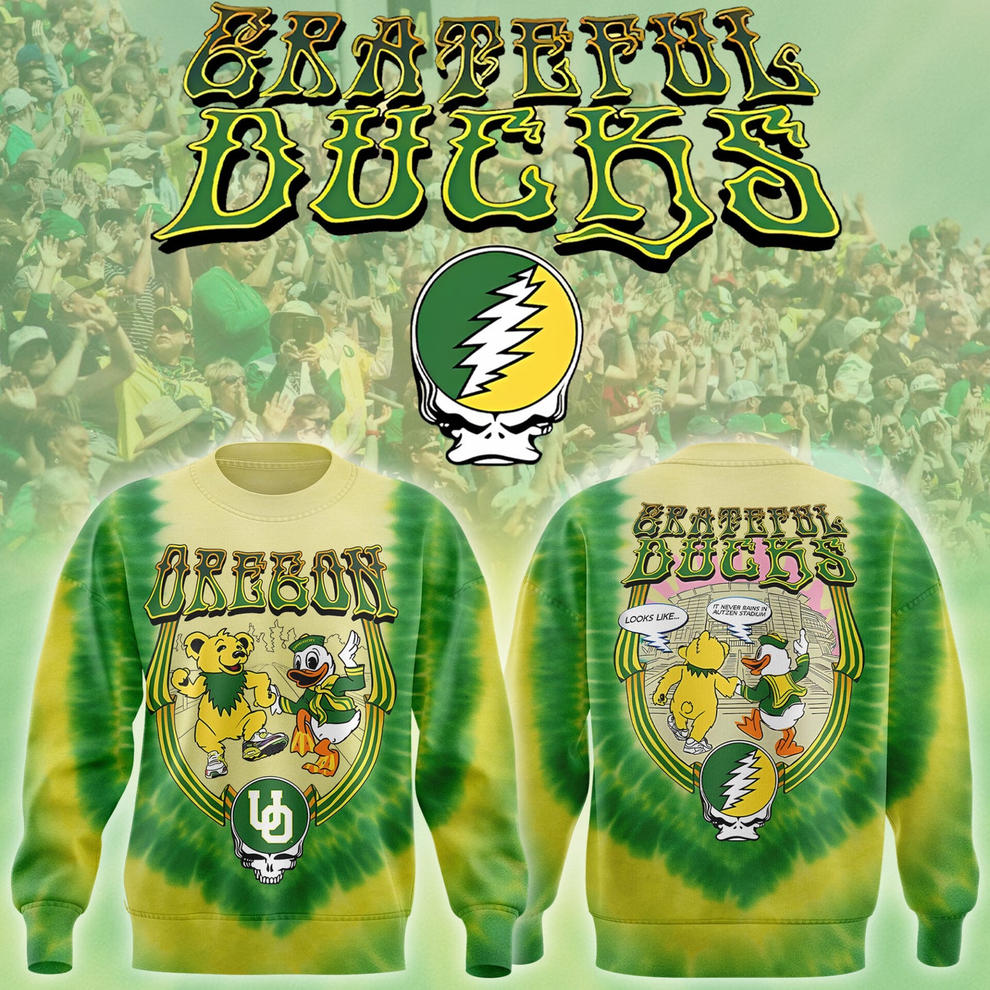 Special 2025 "Grateful Ducks" Sweatshirt-KC07312532