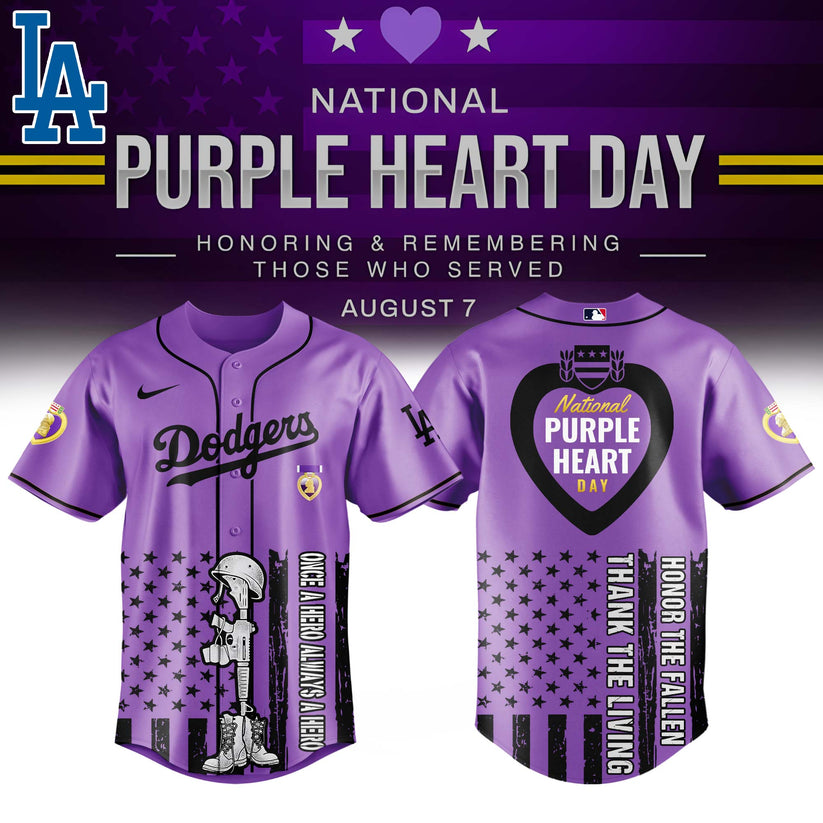 Purple Heart Day Jersey Limited Edition All Team