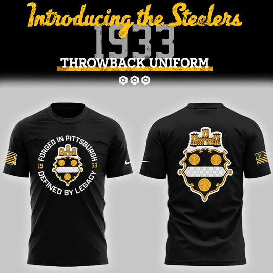 Steeler Nation Shirt - Pittsburgh Steelers Football 1933 Legacy Black T-Shirt