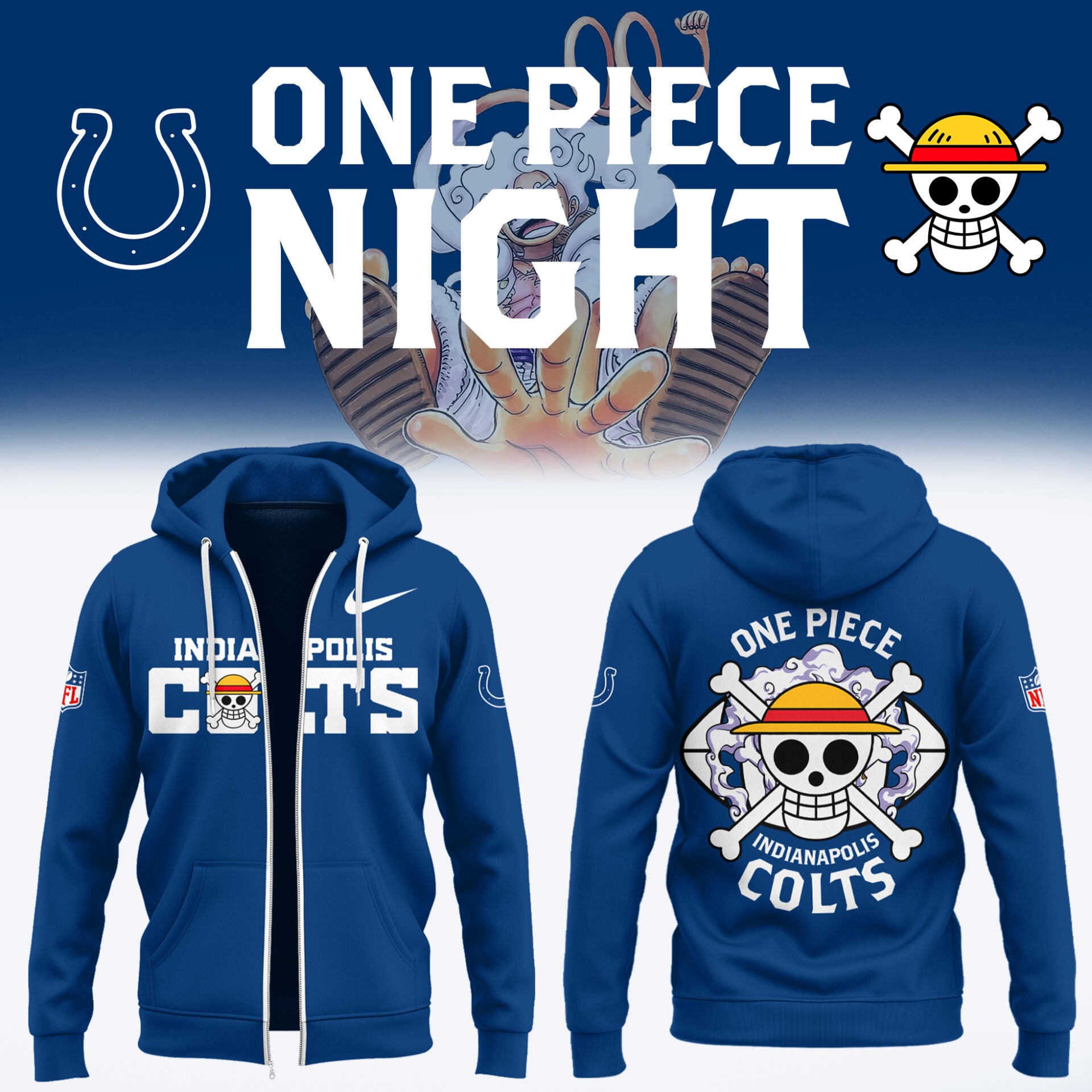 One Piece x Colts Limited Edition Zip Hoodie