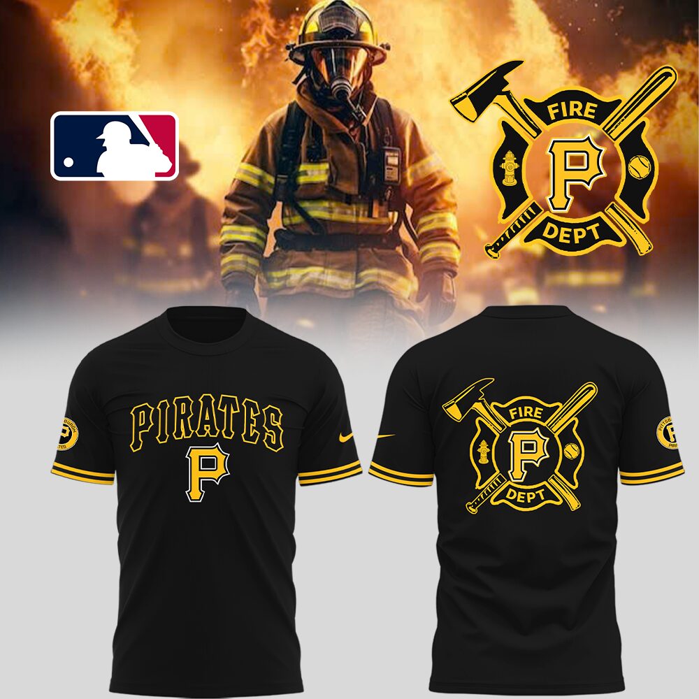 Pittsburgh Pirates x Firefighter Appreciation Night T-Shirt