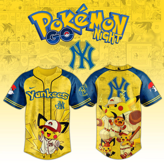 NYY × Pokémon GO Night 2025 Limited Edition Jersey