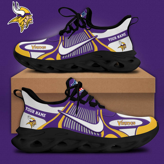 Premium Minnesota Vikings Merch - Minnesota Vikings Football Limited Edition Personalized Running Shoes - Gear Up For Game Day