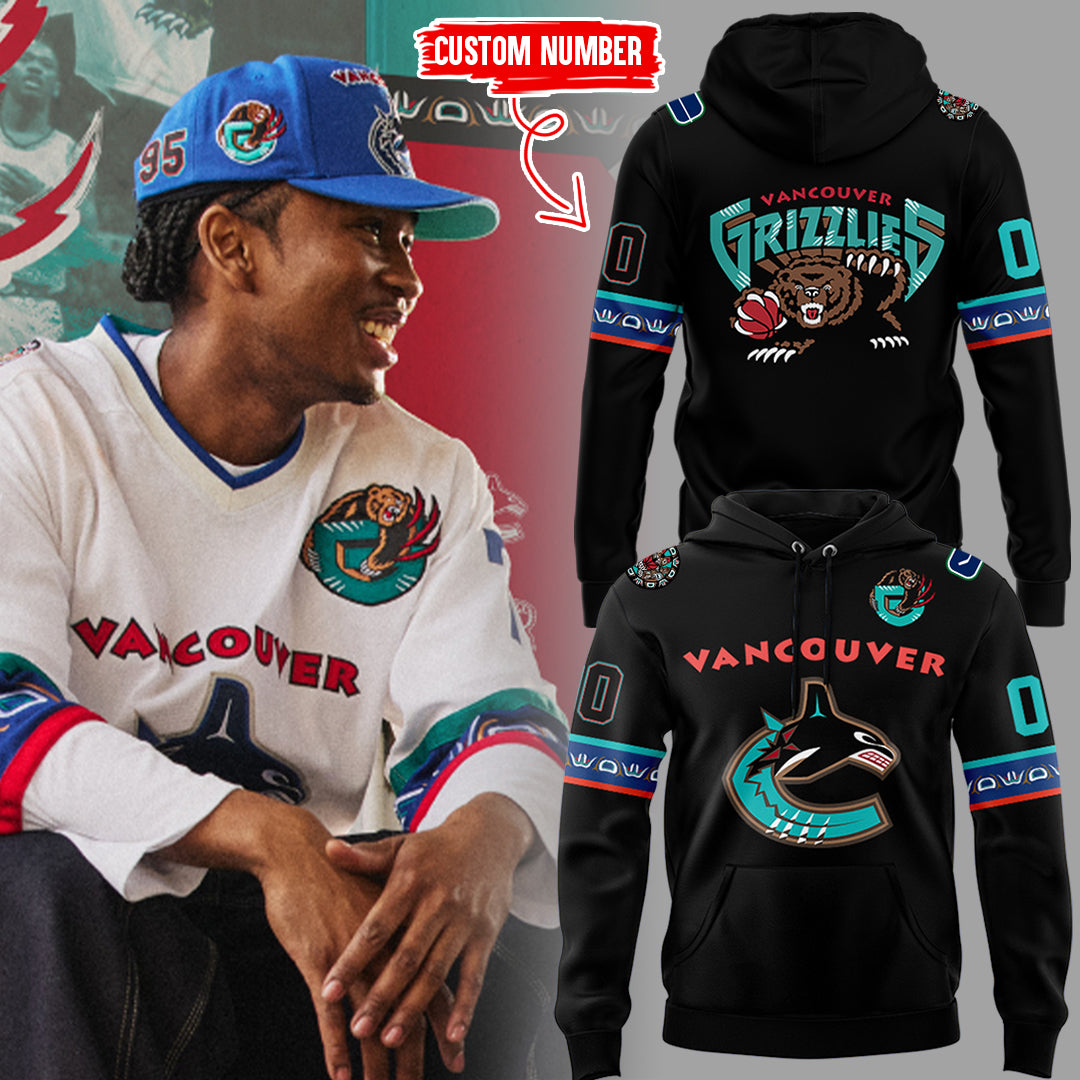Special New Canucks x Grizzlies Custom Hoodie-ND03222504