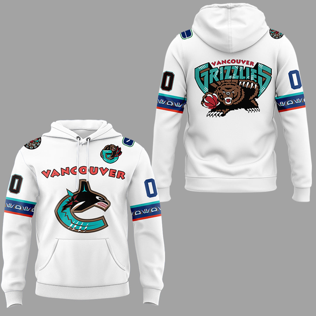 Special New Canucks x Grizzlies Custom Hoodie-ND03222505