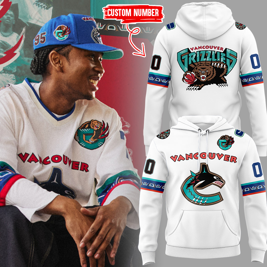 Special New Canucks x Grizzlies Custom Hoodie-ND03222505