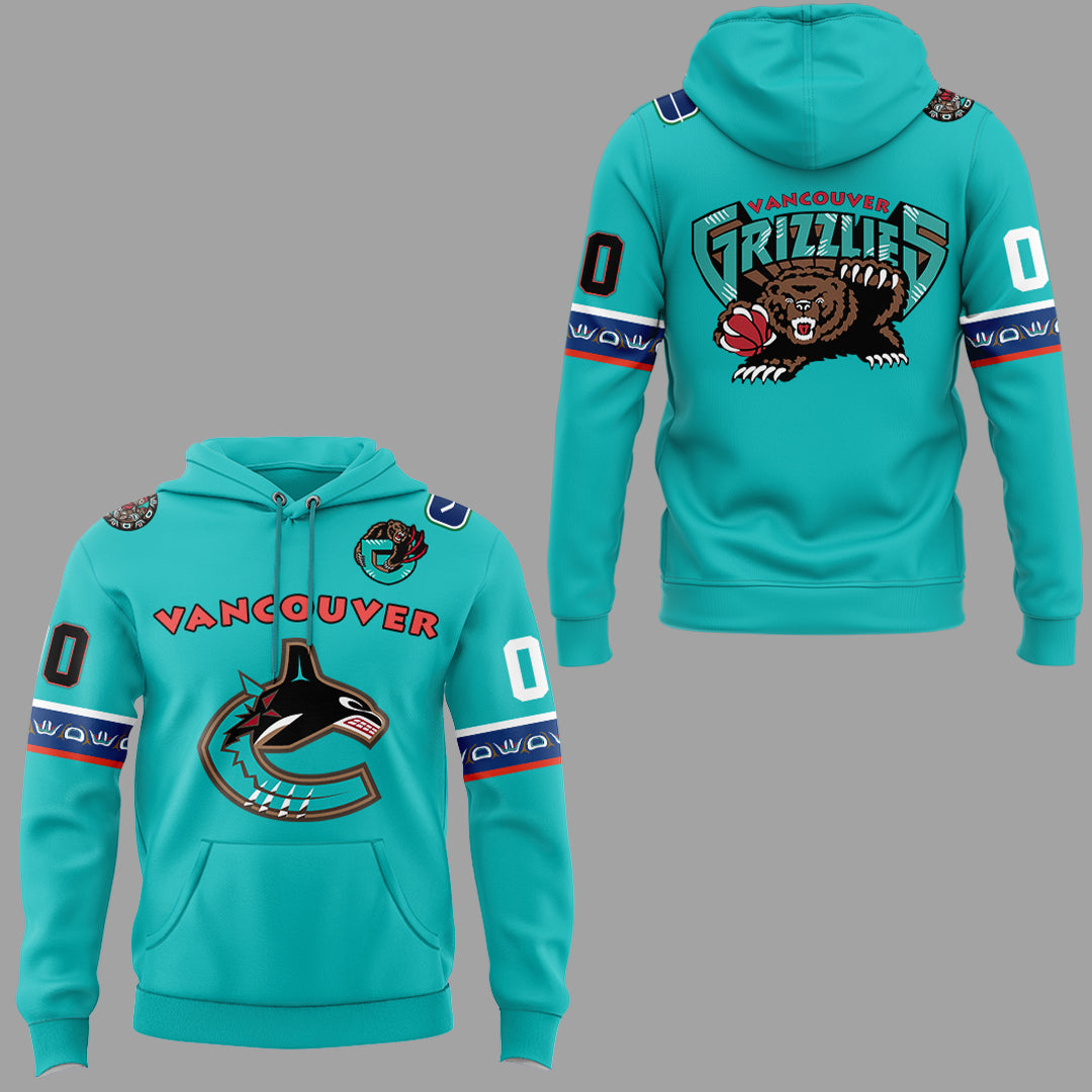 Special New Canucks x Grizzlies Custom Hoodie-ND03222506