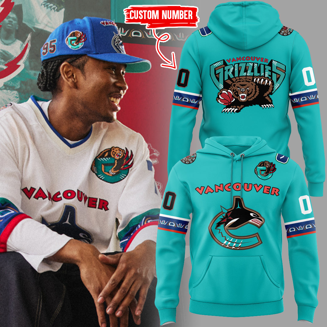 Special New Canucks x Grizzlies Custom Hoodie-ND03222506
