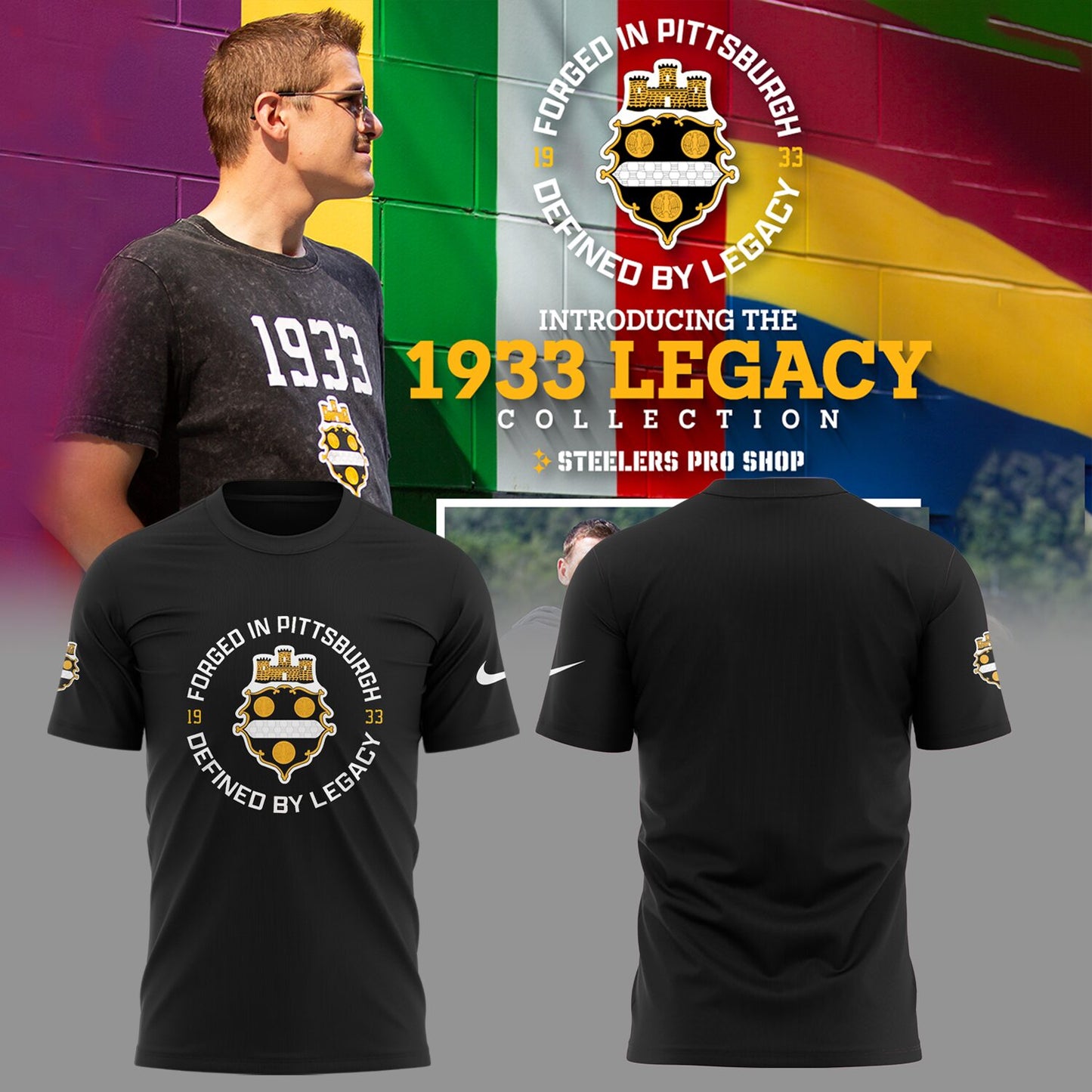 Steeler Nation Shirt - Pittsburgh Steelers The 1933 Legacy Collection T-Shirt