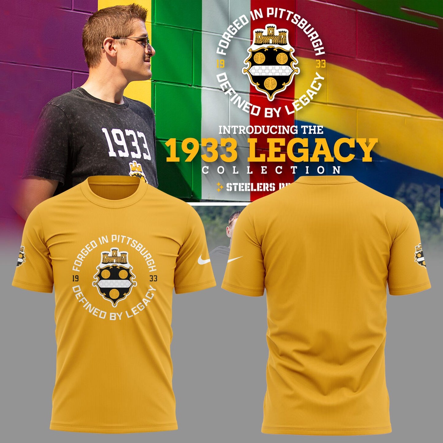 Steeler Nation Shirt - Pittsburgh Steelers The 1933 Legacy Collection T-Shirt