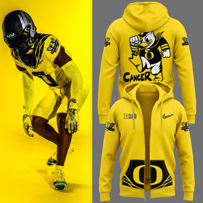 Oregon Ducks “Stomp Out Cancer” Heroes Zip Hoodie