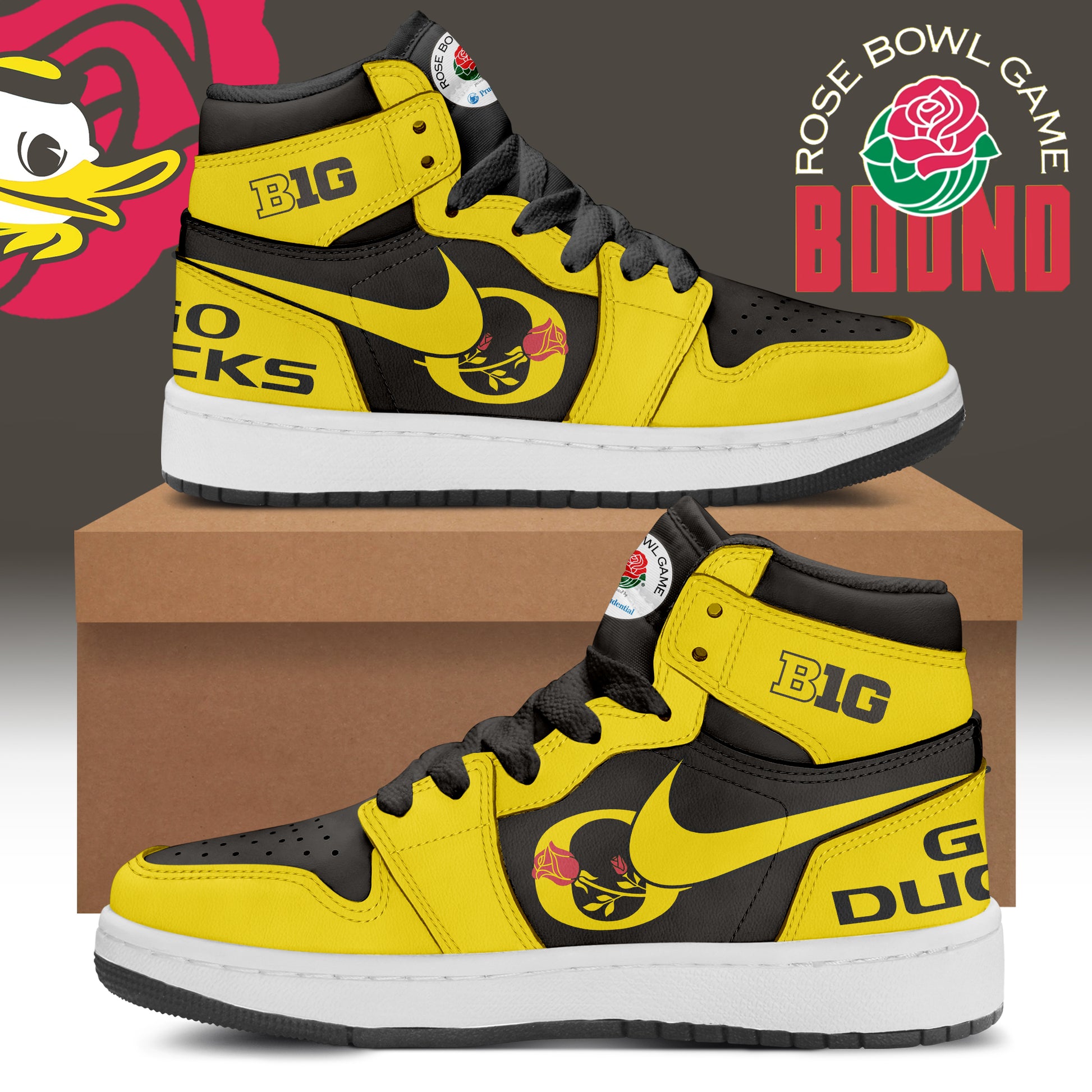 Oregon Ducks Rose Bowl Game 2024 JD1 Sneaker