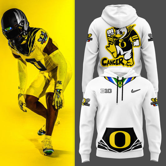 Oregon Ducks "Stomp Out Cancer" Heroes Hoodie