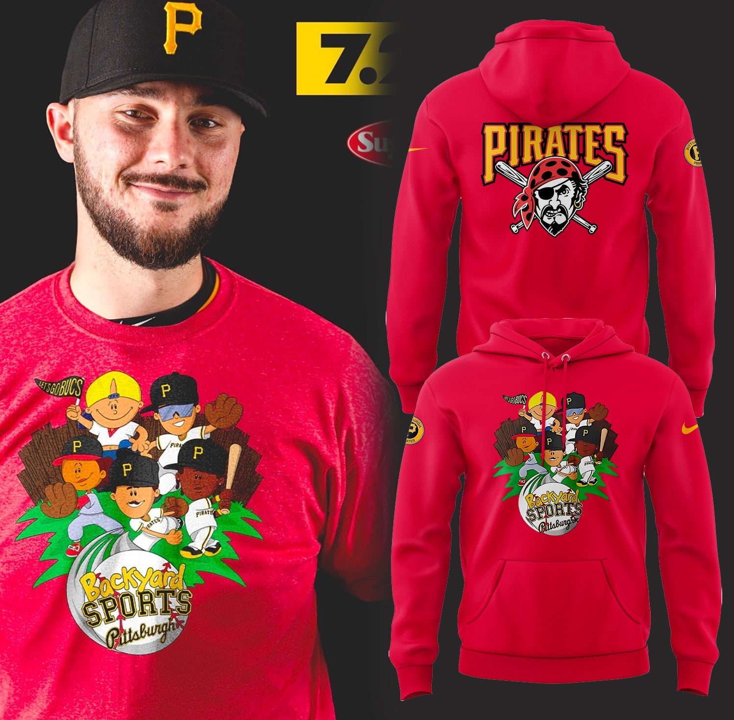 Pittsburgh Pirates x Backyard Sports Night Hoodie