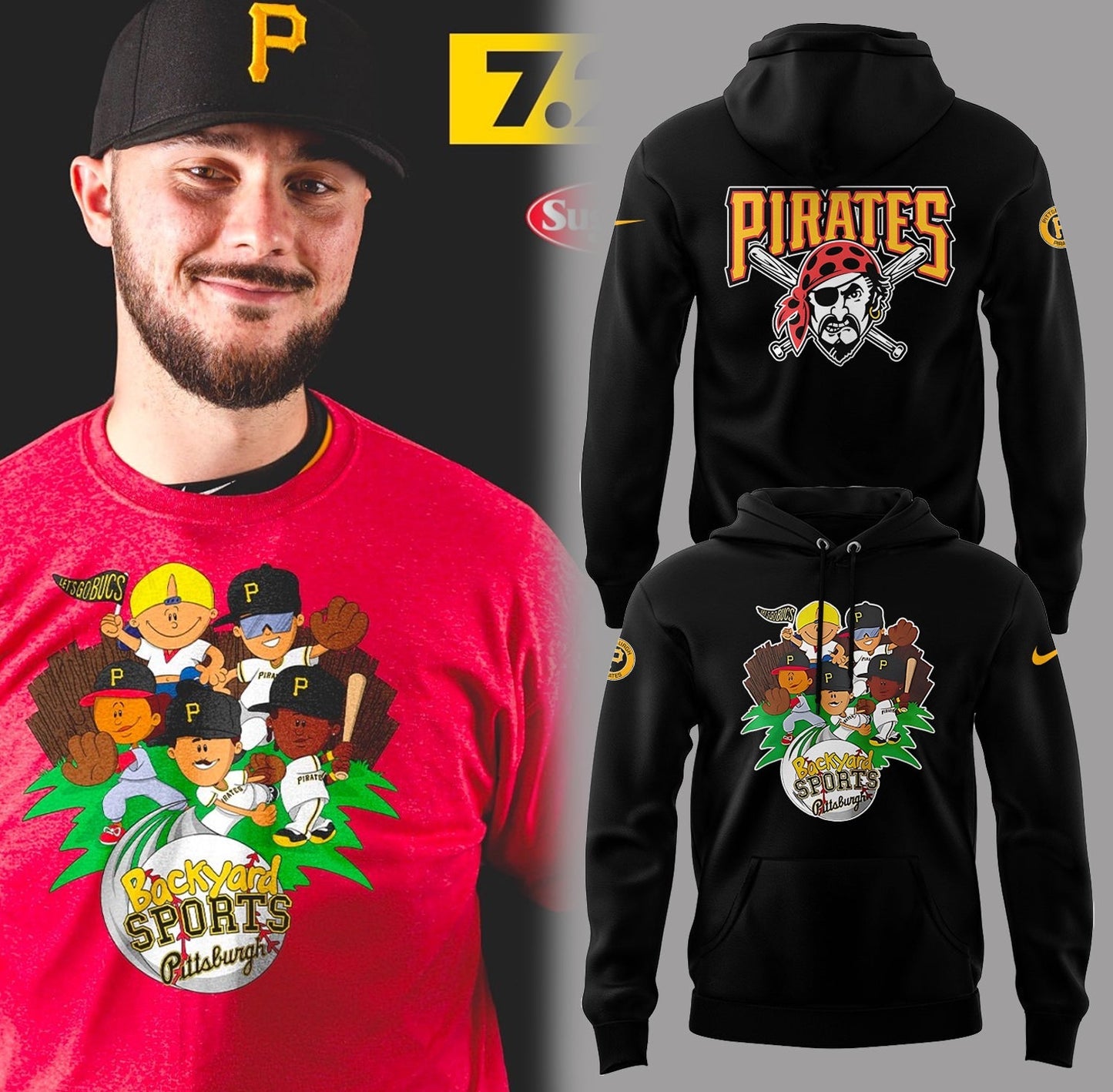 Pittsburgh Pirates x Backyard Sports Night Hoodie