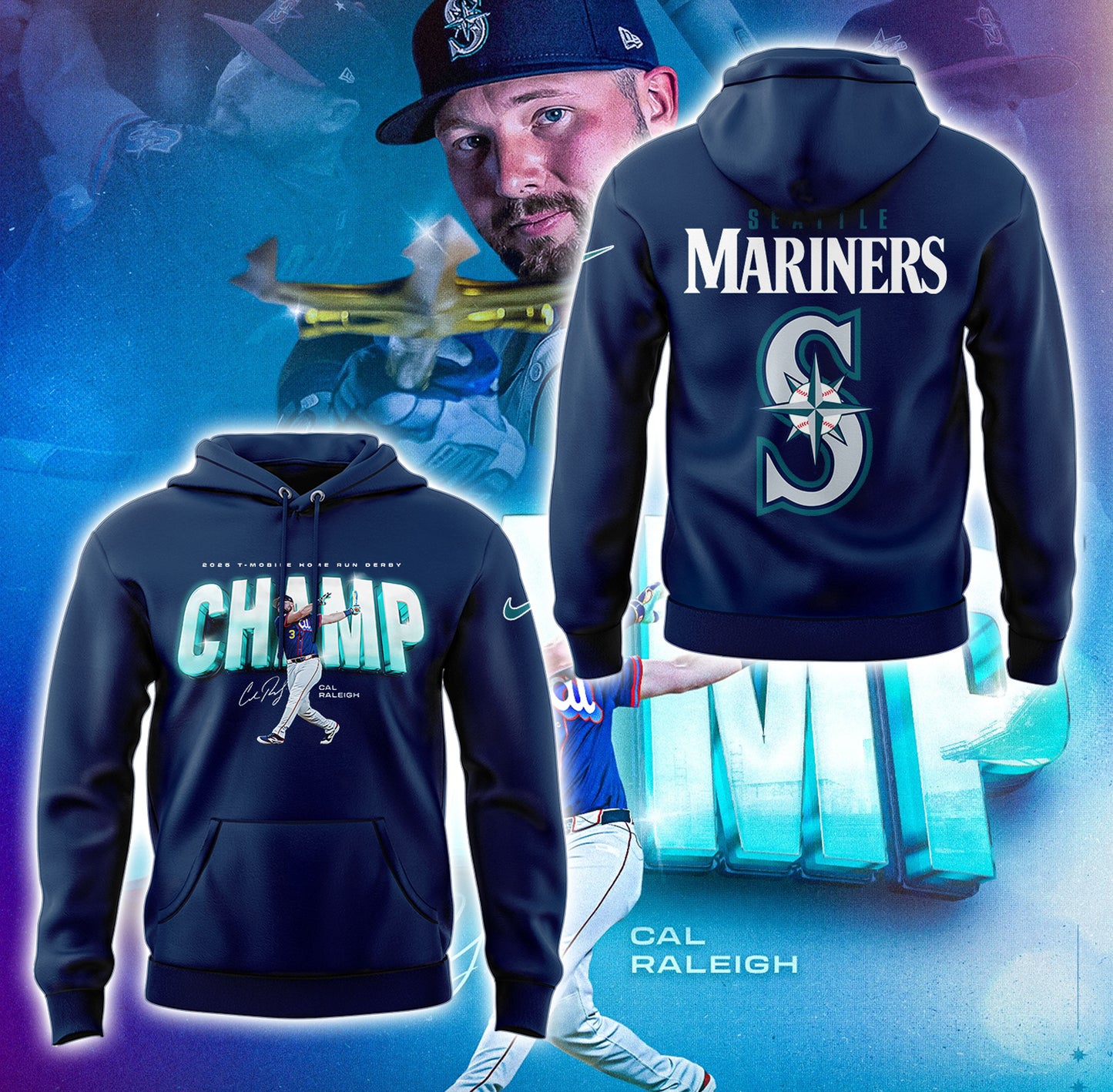 Seattle Mariners x Cal Raleigh Champ Hoodie