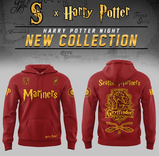 Seattle Mariners x Harry Potter Night Gryffindor House Hoodie