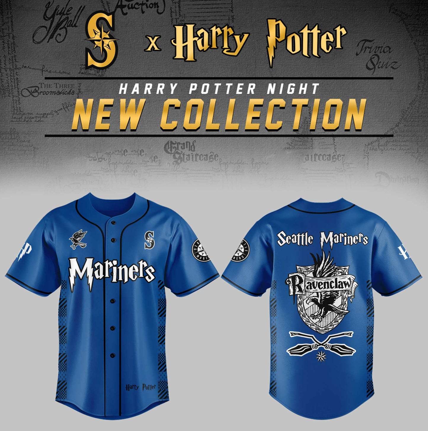Seattle Mariners x Harry Potter Night Ravenclaw House Jersey