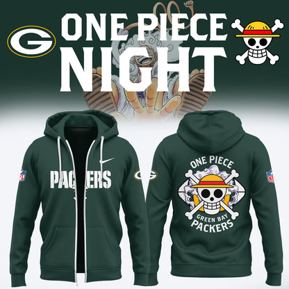 One Piece x Packers Limited Edition ZIp Hoodie