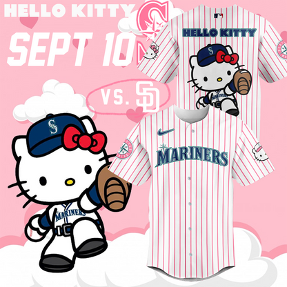 Seattle Mariners Hello Kitty Night Baseball Jersey