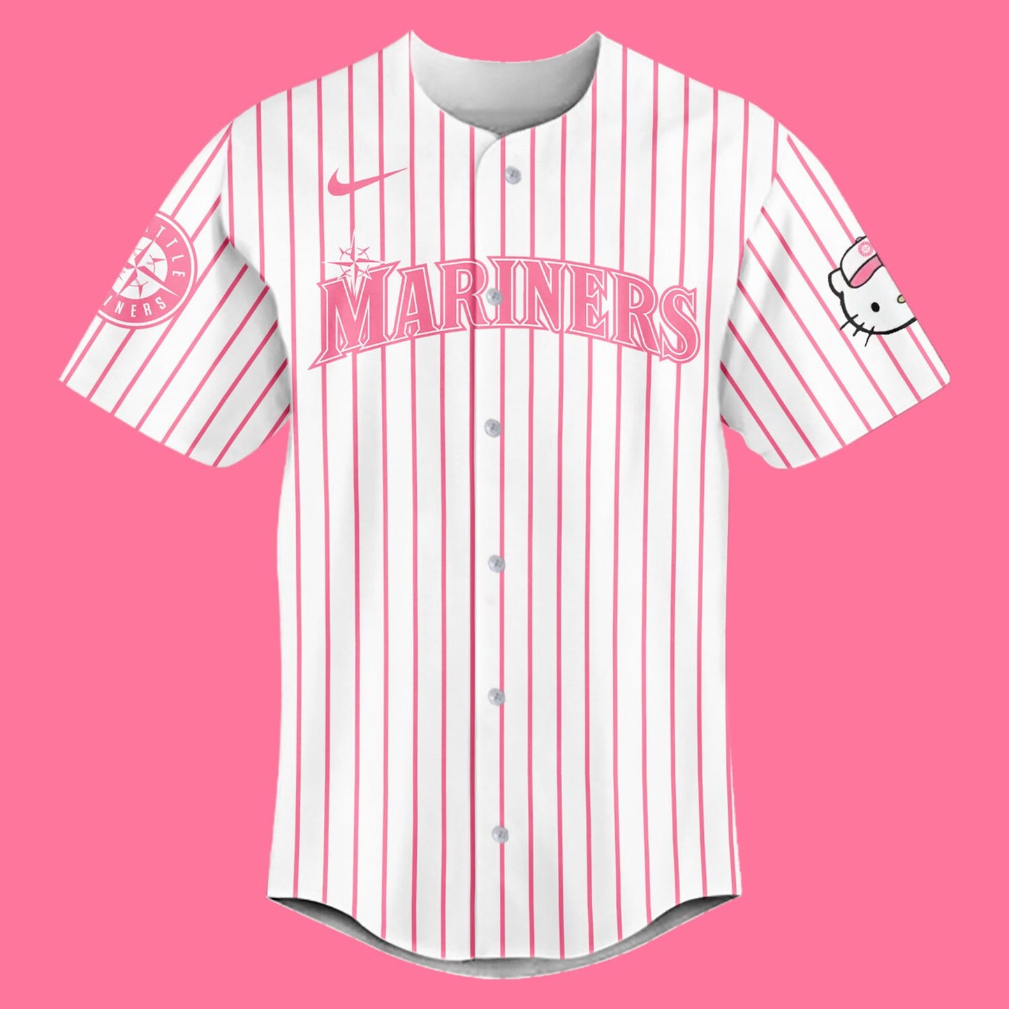 Seattle Mariners Hello Kitty Night Baseball Jersey