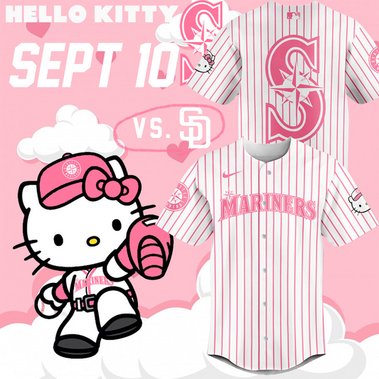 Seattle Mariners Hello Kitty Night Baseball Jersey