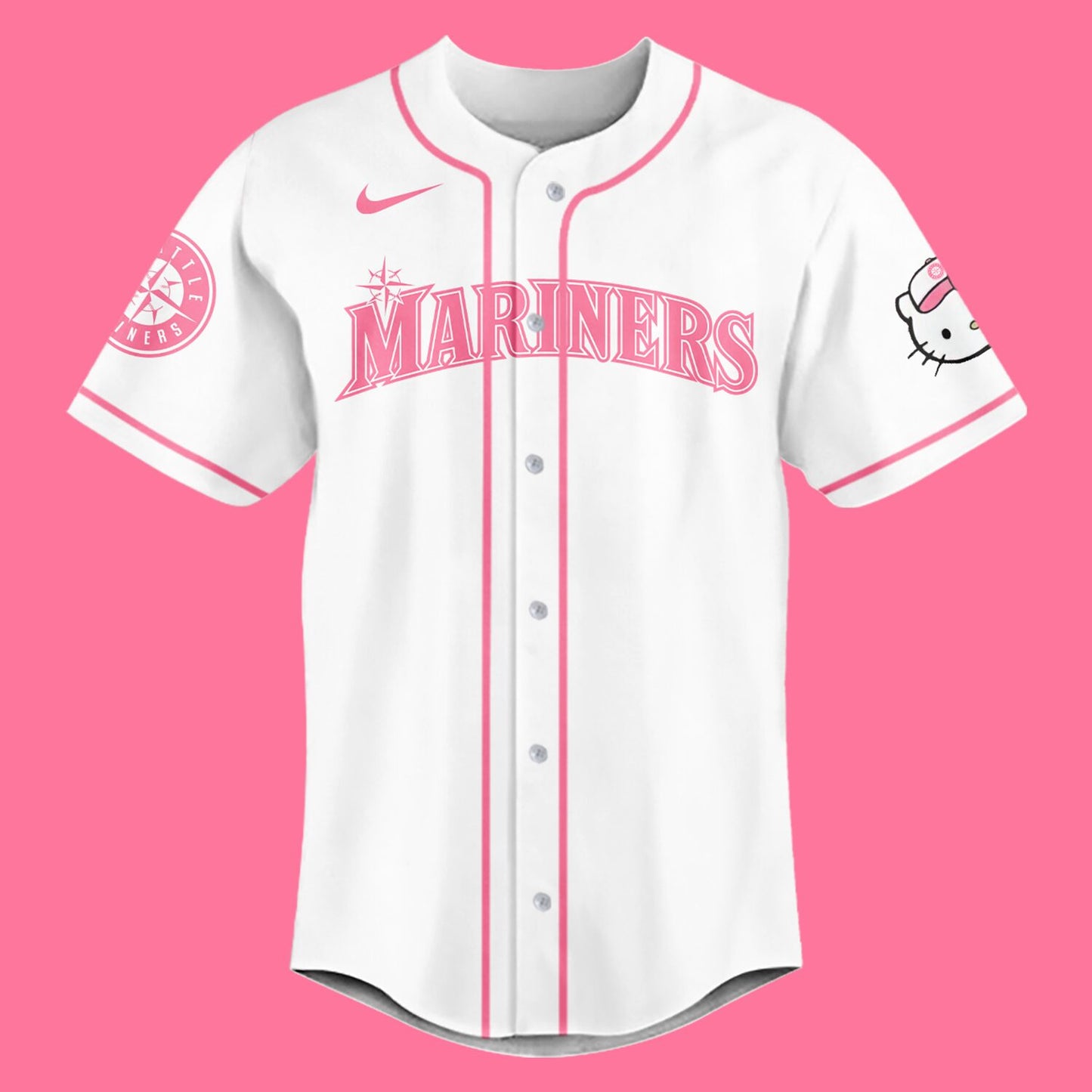 Seattle Mariners Hello Kitty Night Baseball Jersey