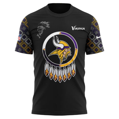 Premium Minnesota Vikings Merch - Vikings 2025 Native American Heritage Month Premium Limited T-Shirt - Gear Up For Game Day