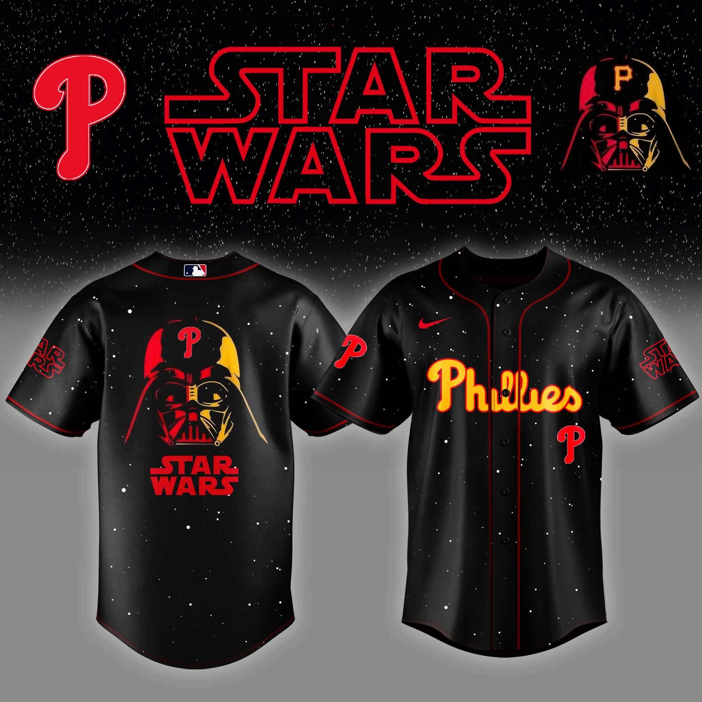 Philadelphia Phillies x Stars Wars Night Baseball Jersey Editions Limited