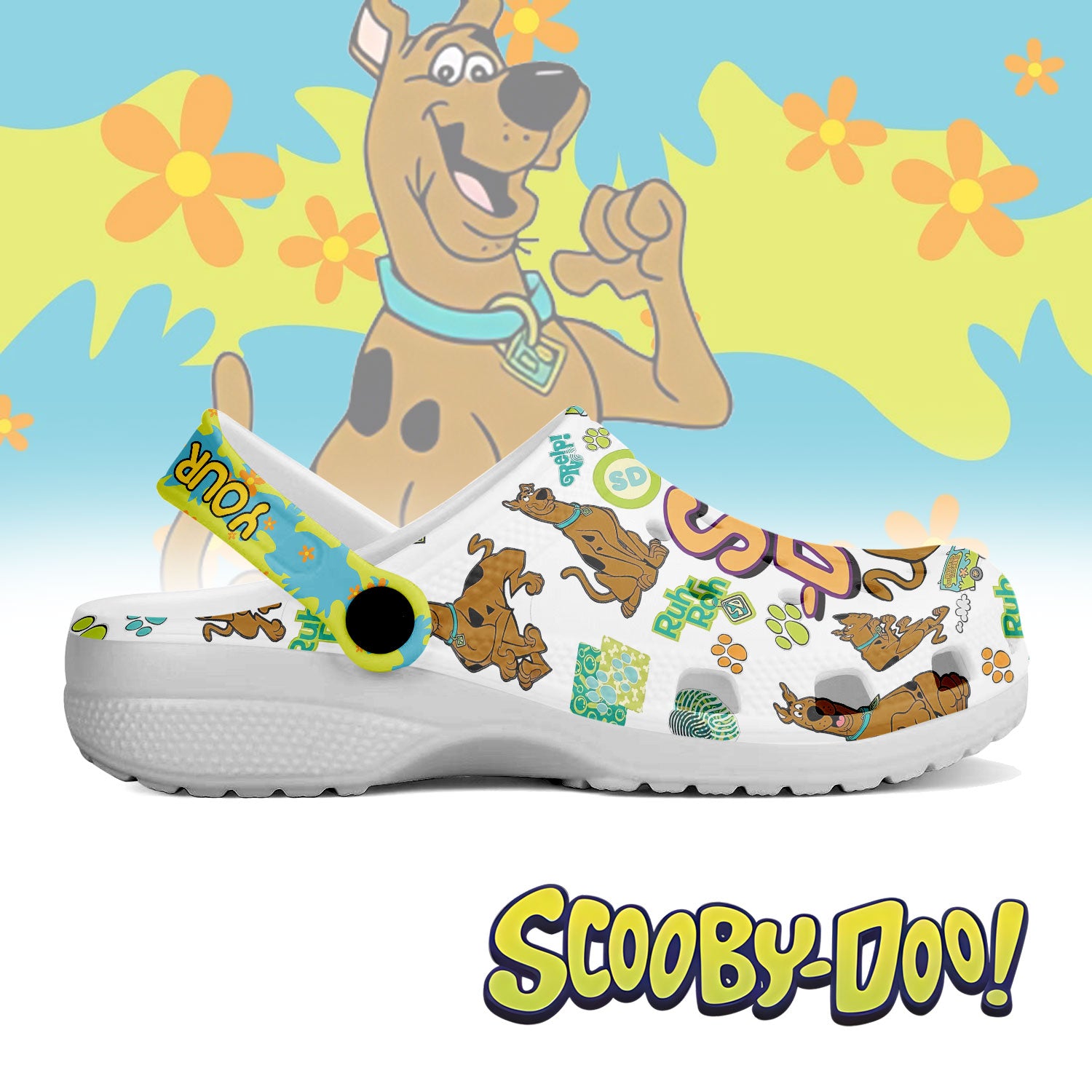Scooby-Doo Crocs Crocband Clogs Shoes Comfortable For Men Women