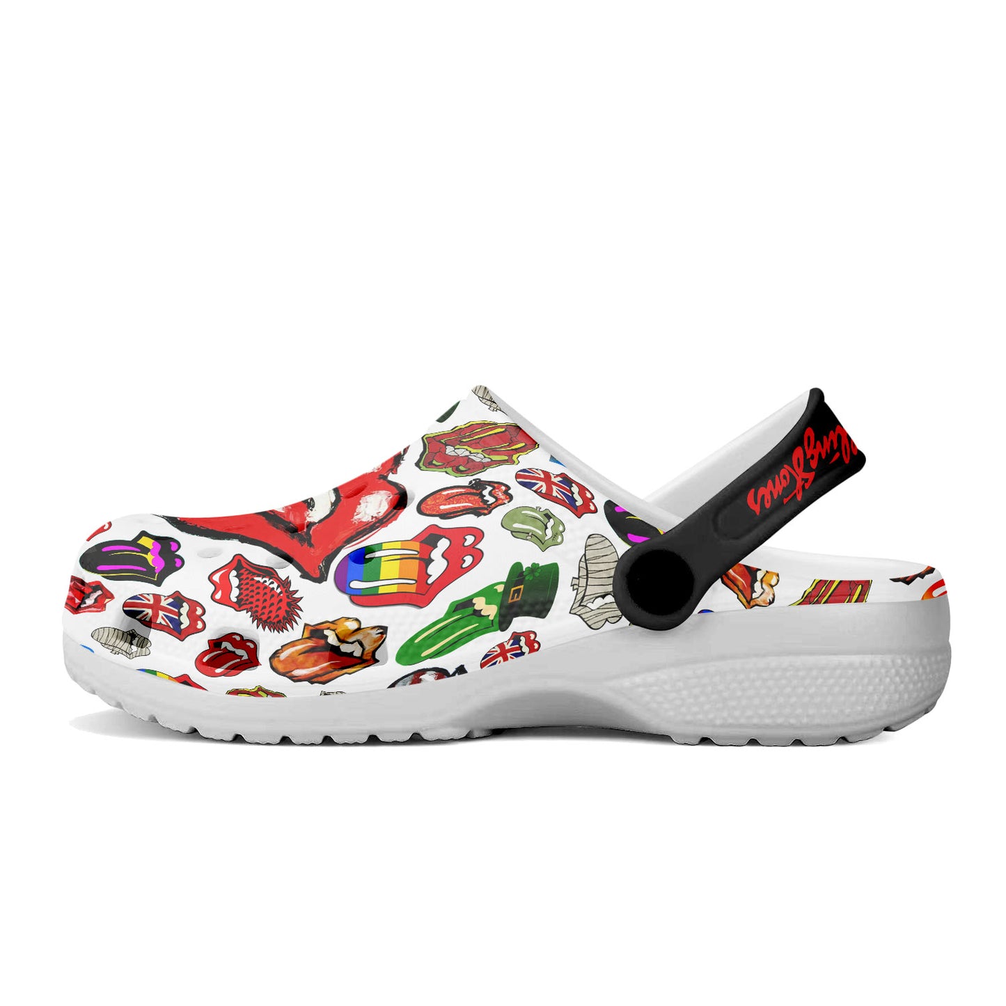 The Rolling Stones Crocs Crocband Clogs Shoes Comfortable For Men Women