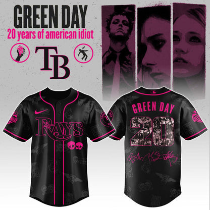 T B Rays x Green Day 20th Anniversary Jersey 2025 Editions Limited + Selling Out Fast