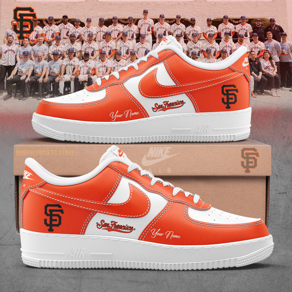 San Francisco Giants 2024 Custom Name AF1 Shoes For Fans