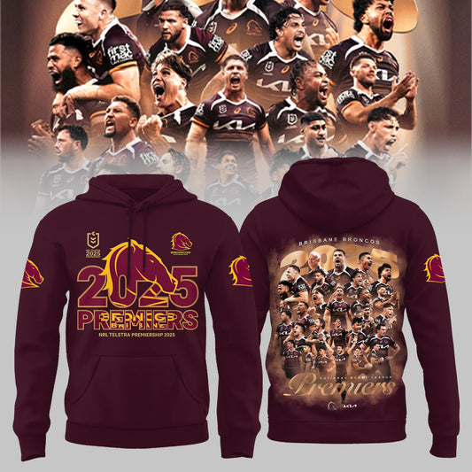 B.Broncos NRL Finals 2025 Champions Combo Hoodie