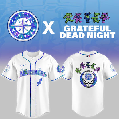 Seattle Mariners 2025 Grateful Dead Night Limited Jersey