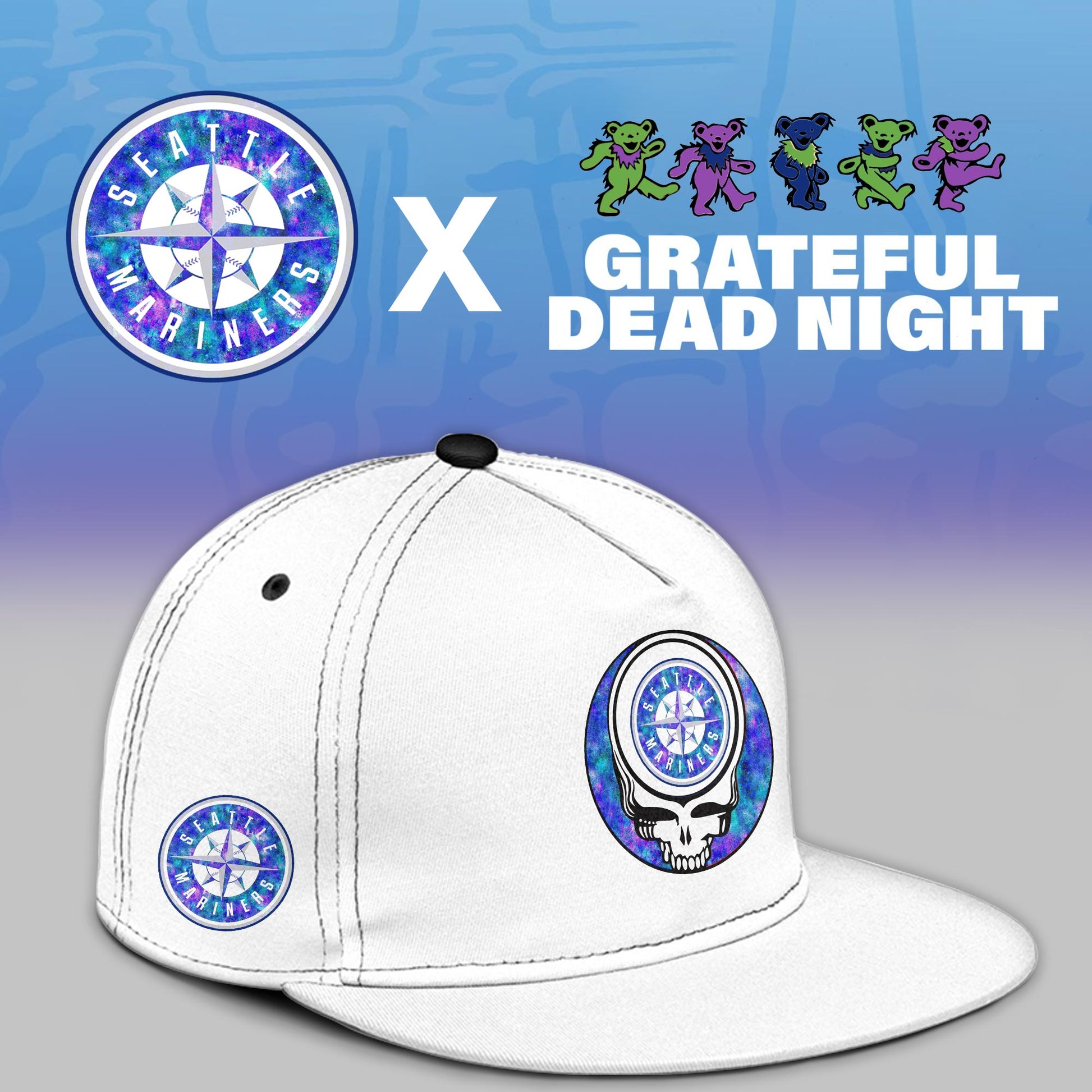 Seattle Mariners 2025 Grateful Dead Night Limited Jersey