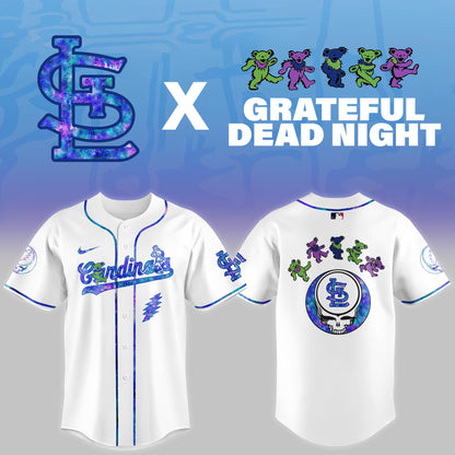 St.Louis Cardinals 2025 Grateful Dead Night Limited Jersey