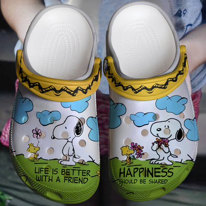 Snoopy Crocs Crocband Clogs Shoes Comfortable For Men Women
