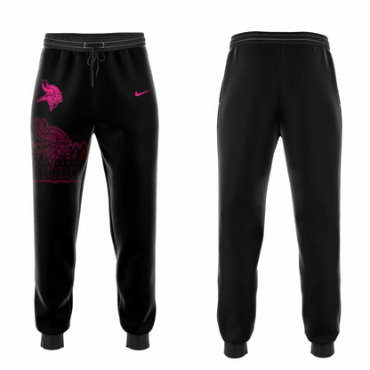 Premium Minnesota Vikings Merch - Minnesota Vikings Football - Limited Intercept Cancer 2025 Black Hoodie - Gear Up For Game Day