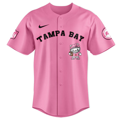 Premium Minnesota Vikings Merch - Minnesota Vikings X Kitty Pink Baseball Jersey Limited Edition - Gear Up For Game Day