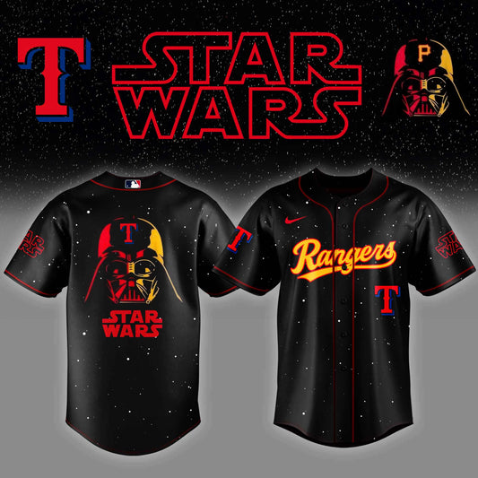 .Texas Rangers x Stars Wars Night Baseball Jersey Editions Limited