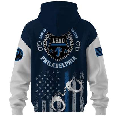.   Philadelphia Phillies MLB x Law Enforcement Appreciation Day Hoodie Limited